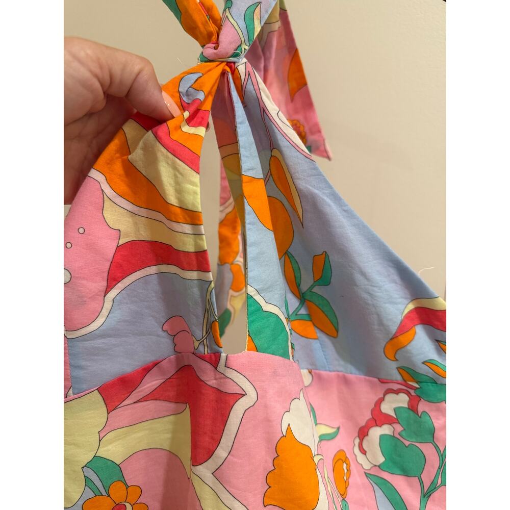 ☀️ NWT Zara Floral Halter Keyhole Sun Dress Size Large ☀️ - Picture 3 of 7